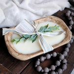 Load image into Gallery viewer, Antique White Dough Bowl-3 Wick
