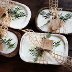 Load image into Gallery viewer, Weathered White Dough Bowl-3 Wick
